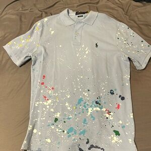 Ralph Lauren paint splatter polo